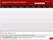 Tablet Screenshot of fondazionemarinomarini.it